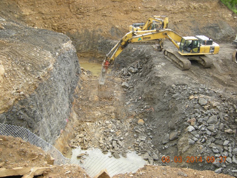 June 2014 - Excavation For Abutment 2