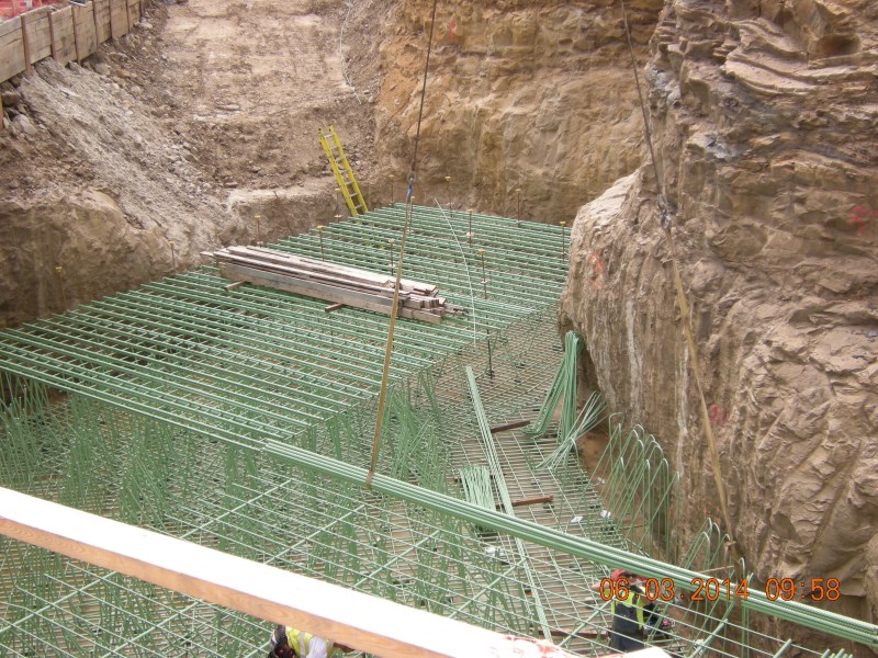June 2014 - Placement of Rebar For Abutment 1 Footer
