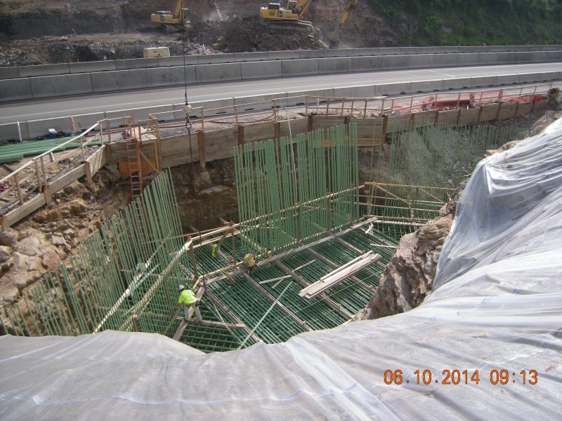 June 2014 - WB-208 Abutment 1 Footer and Walls