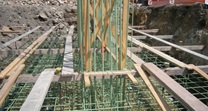 July 2014 - WB- 208 Rebar Installation for Pier Footer and Pier Stem