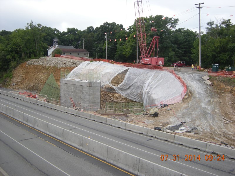 July 2014 - West Bound 208 Abutment 1