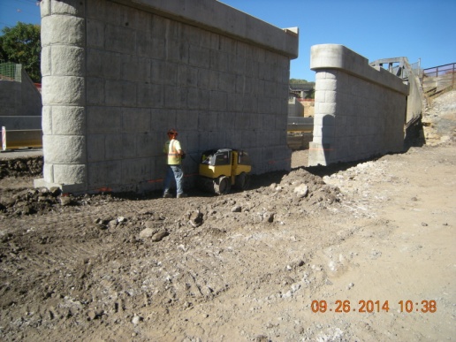 September 2014 - West Bound 208 Structure Backfill Pier