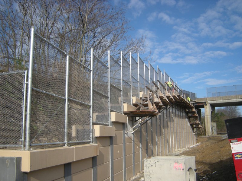 April 2015 - WB-207-208 Installation of Structure Mounted Fence on Post and Plank Wall