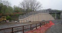 May 2015 - WB 207-208 View of Post and Plank Wall From Existing WB207 Tracks