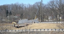 February 2014 - Preparing Prefabricated 210A Bridge for Placement