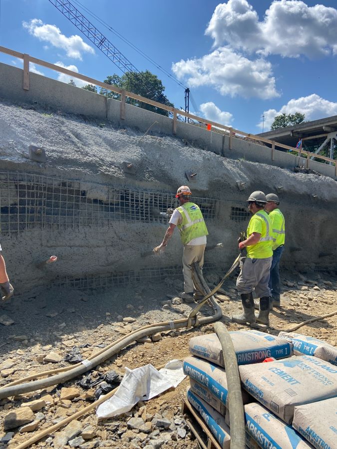 Shotcrete-Placement-at-East-Access-Road-Shoring-2023-07-11