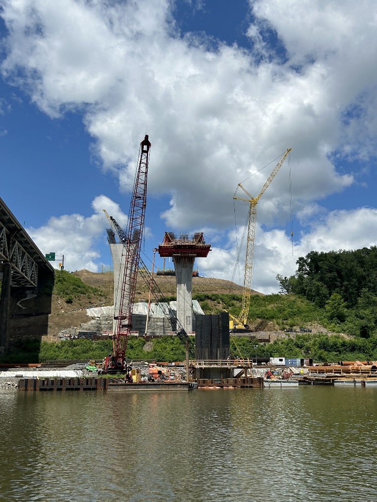 WB-211-Pier-1-2-Construction-Looking-West-2024-06-27