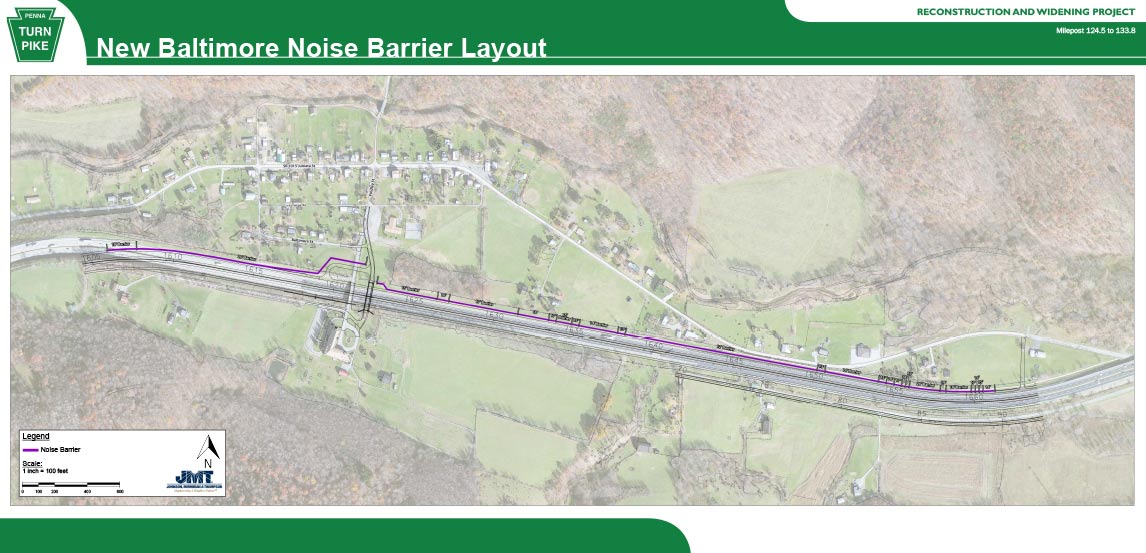 New Baltimore Noise Barrier Layout