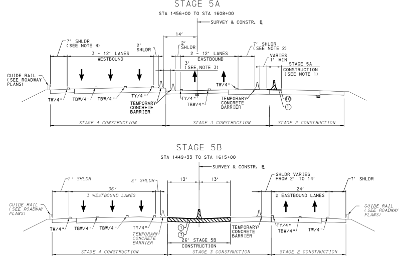 Stage 5A / 5B Drawing Drawing of Stages 5A and 5B