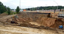 Foundation Excavation for WB-403 Bridge Reconstruction