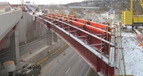 WB402 Eastbound Girders Installed Abutment #1