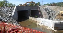 Culvert Construction Looking West at Inlet (7/30/2015)