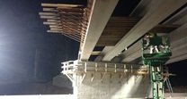 Bridge Construction at night
