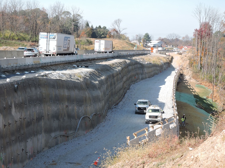 Retaining wall construction
