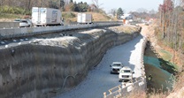 Retaining wall construction