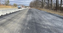 Eastbound paving begins