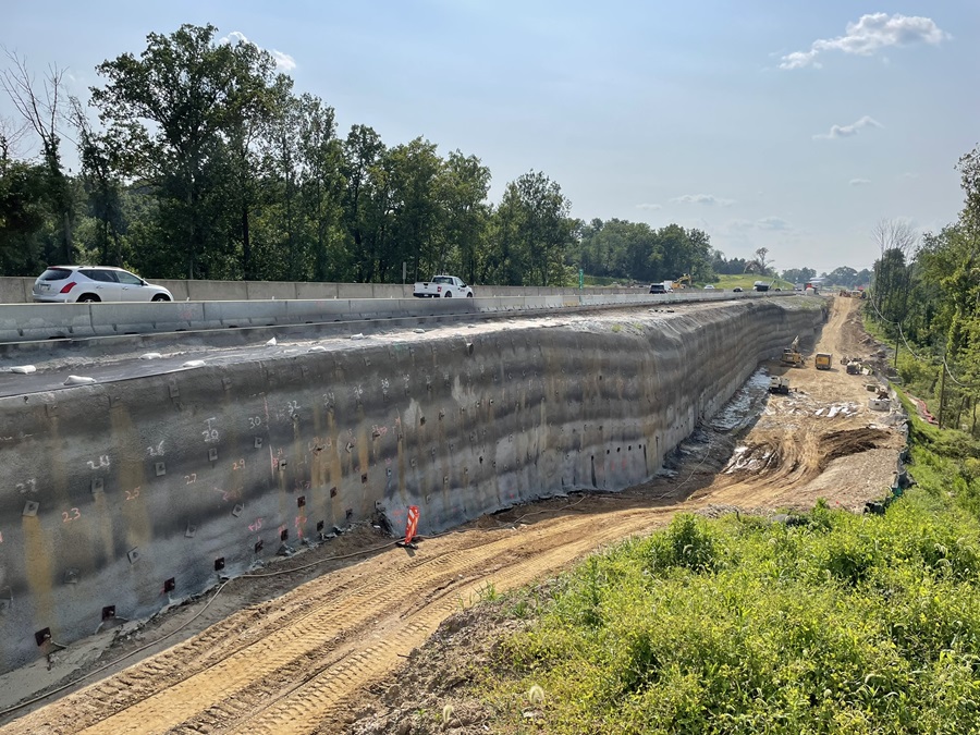 Retaining wall construction