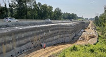 Retaining wall construction