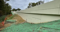 EB retaining wall construction