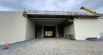 Pine Creek bridge construction
