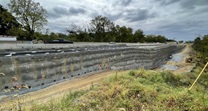 WB retaining wall construction