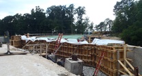 Construction of the New Yellow Springs Road Bridge. June/July 2016.
