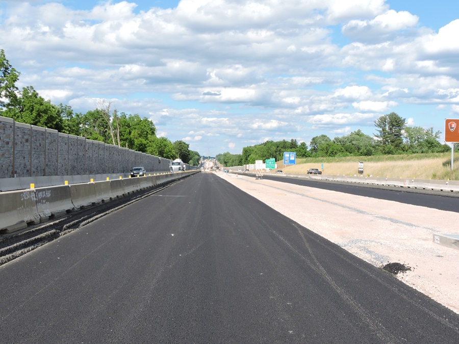 Center area paving