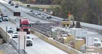 Unami Creek bridge construction