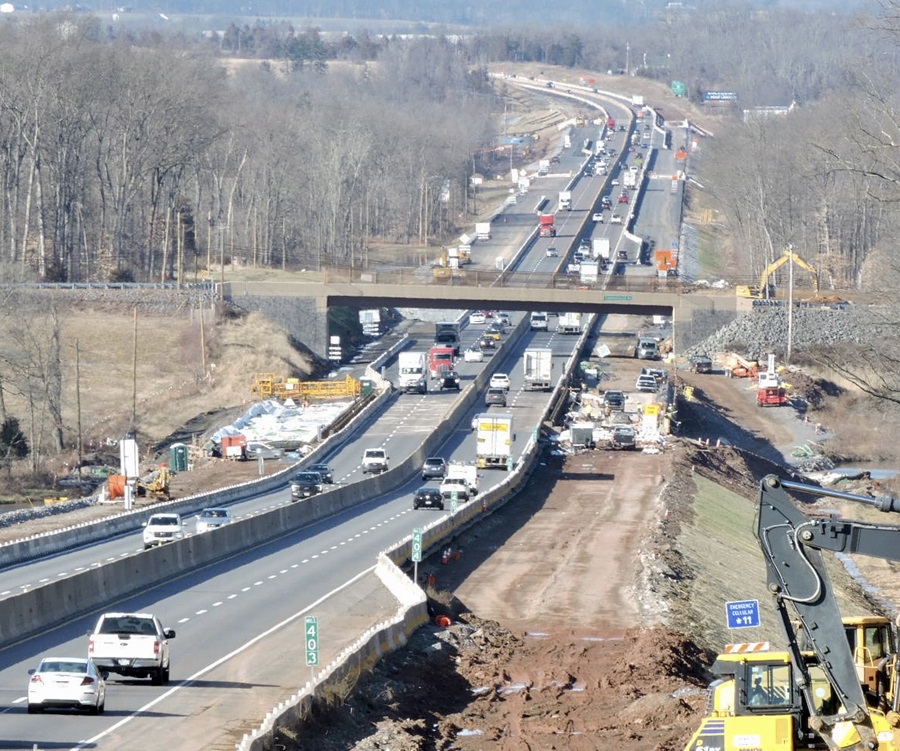 Long view of construction