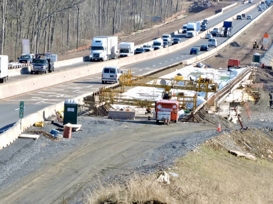 Unami creek bridge construction