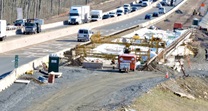 Unami creek bridge construction