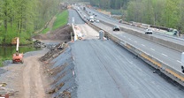 Unami creek bridge construction