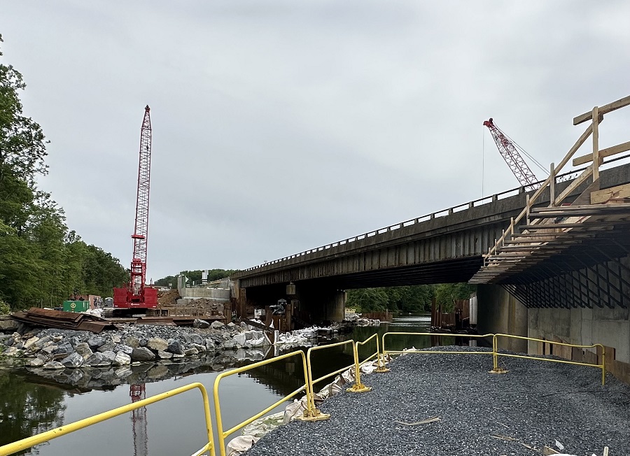 Molasses Creek Bridge construction